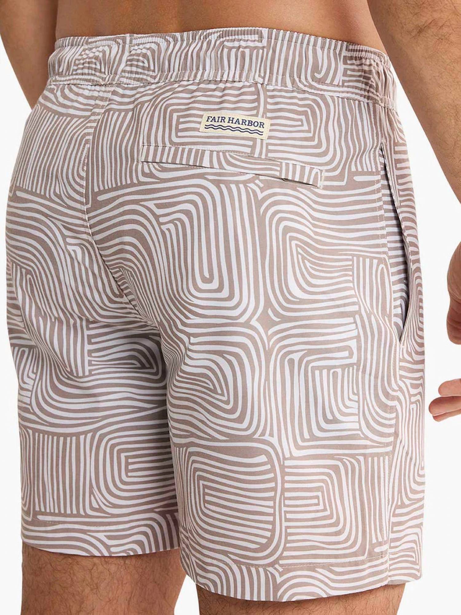 New Fair Harbor Bayberry Trunk Shorts In Wavy Sands — image 6 of 8